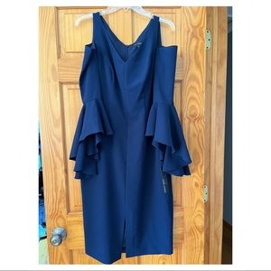 Maggy London size 10 cold shoulder dress